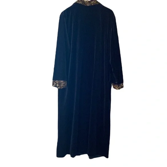 Vintage Cinema Etoile Black Long Robe 2X - Picture 2 of 9